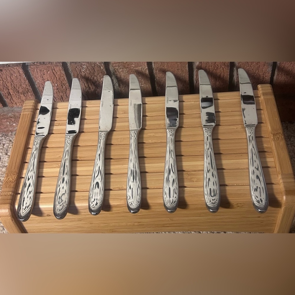 Oneida Stainless Steel Butter Knife Set in Silver